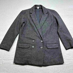J. Crew Charcoal Double-Breasted Blazer Size 2